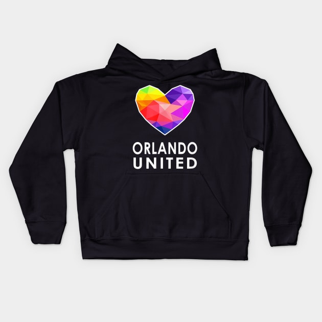 Orlando United One Pulse Heart Kids Hoodie by jordanfaulkner02